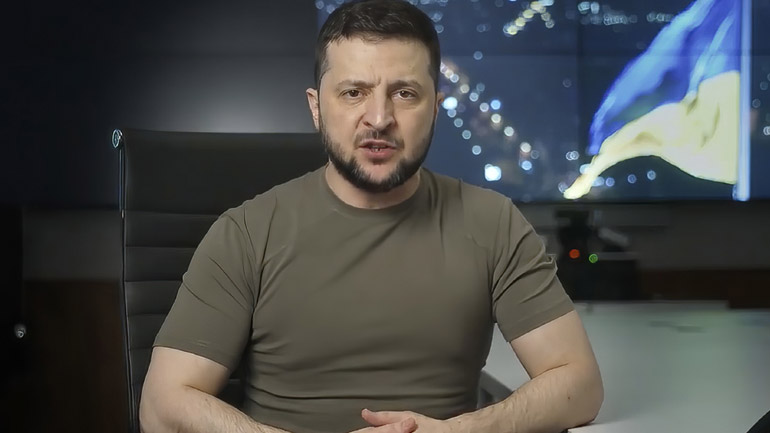 Ζελένσκι: Οι ρωσικές δυνάμεις στοχεύουν να καταλάβουν το ανατολικό και νότιο τμήμα της Ουκρανίας