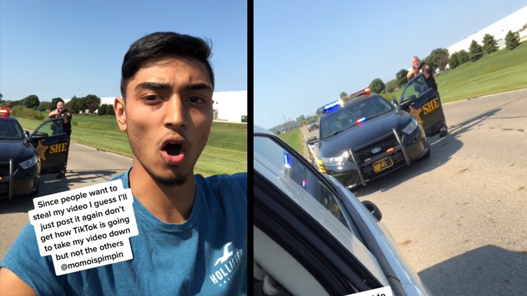 Αυτοκινητιστής με κινητό εναντίον αστυνομικών