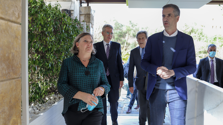 Συνάντηση της υφυπουργού Εξωτερικών των ΗΠΑ Β. Νούλαντ με τον Κ. Μπακογιάννη