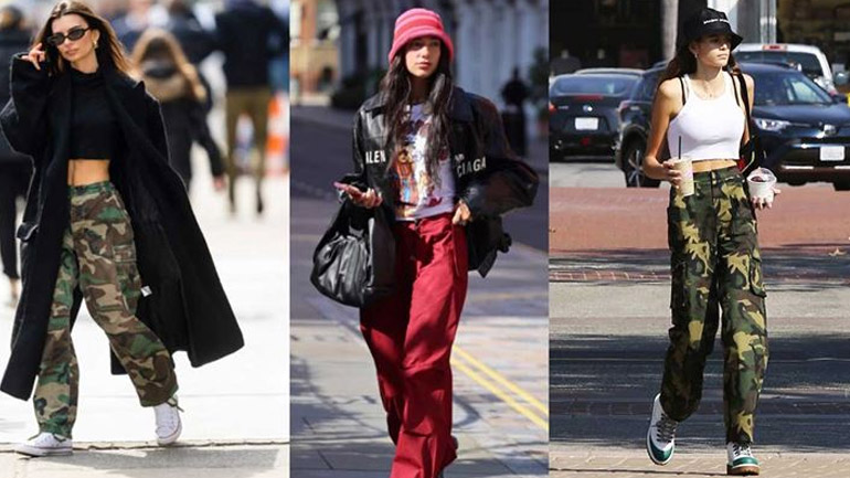 Το cargo παντελόνι δεν λείπει από την ντουλάπα των it girls