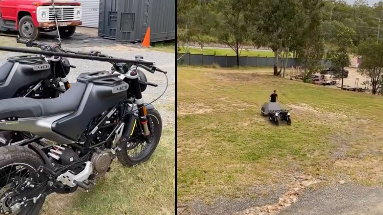 Άμαξα με μοτοσικλέτες