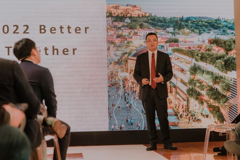 Ο κ. Andy Miao, Country Manager Huawei CBG Ελλάδος, Κύπρου και Αλβανίας
