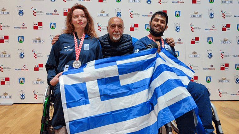 Διπλός «ασημένιος» θρίαμβος για το ελληνικό μπότσια στο Zagreb 2022 World Boccia Intercontinental Challenger