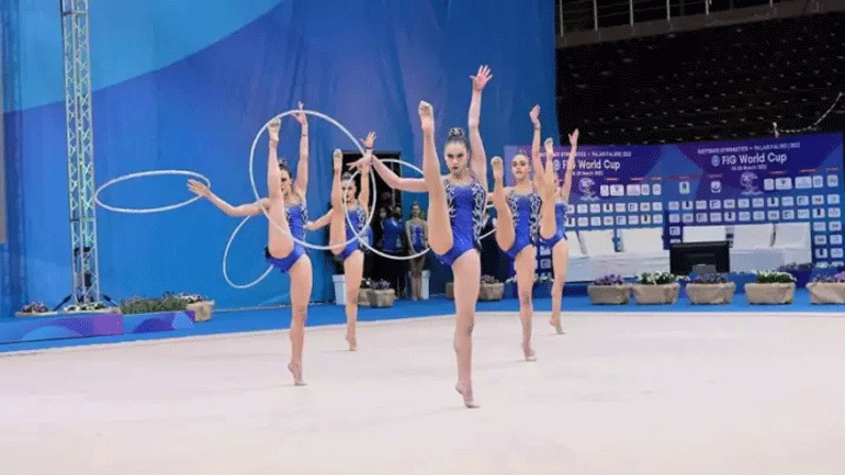 Ρυθμική γυμναστική: Παγκόσμιο χρυσό μετάλλιο μετά από 20 χρόνια για το ελληνικό ανσάμπλ