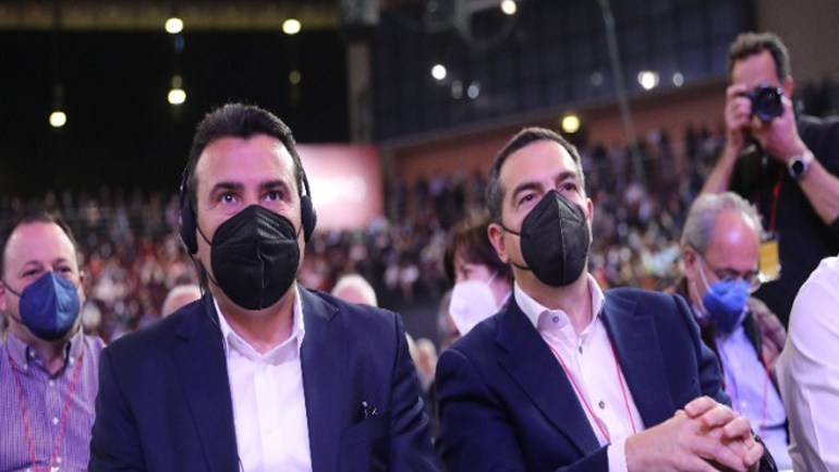 Ο Ζόραν Ζάεφ απηύθυνε χαιρετισμό στο 3ο Συνέδριο του ΣΥΡΙΖΑ και μίλησε για τον «φίλο» του Αλέξη