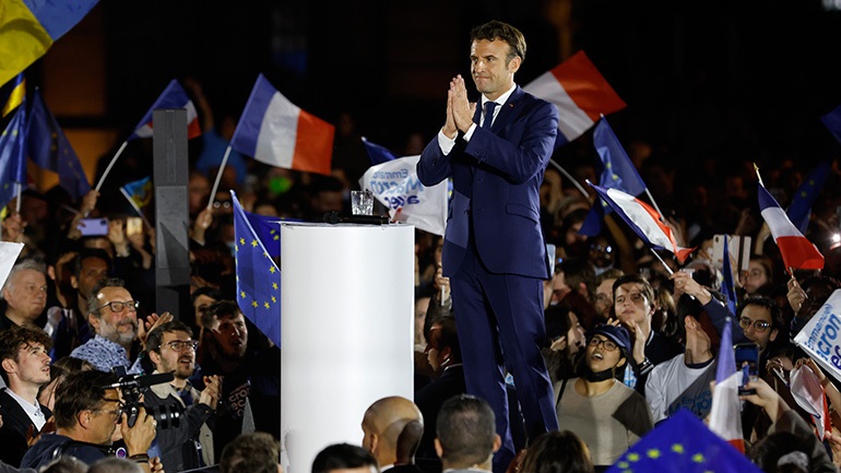 Γαλλία: Νικητής με 55,5% ο Μακρόν σύμφωνα με νέα δημοσκόπηση