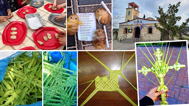 Τα «Λαζαράκια» και οι περίτεχνοι σταυροί από φοινικόφυλλα στην Αγία Παρασκευή Σιδηροκάστρου