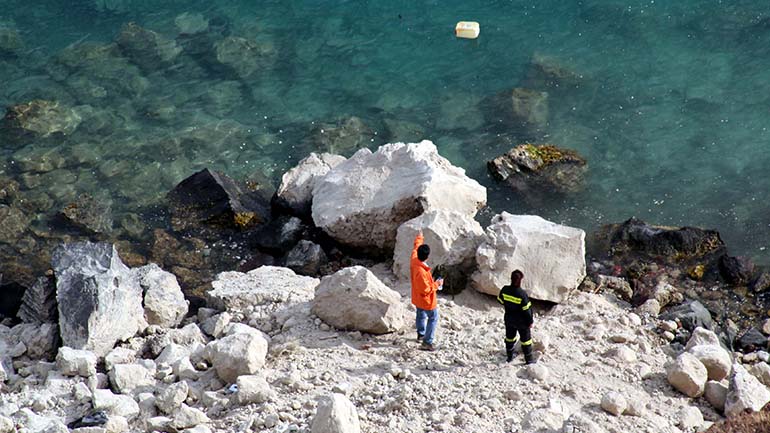 Απομεινάρια τεράστιας κατολίσθησης πριν από 700.000 χρόνια ανακαλύφθηκαν στη Σαντορίνη