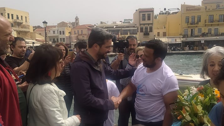 Τερμάτισε μετά από 15 μέρες Χανιώτης κωπηλάτης που εκανε τον γύρο της Κρήτης