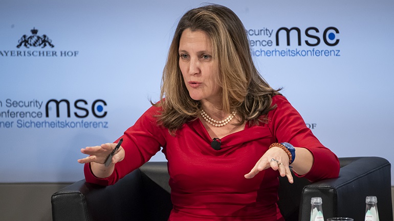 Η Καναδή υπ. Οικονομικών αποχώρησε από τη συνεδρίαση της G20 διαμαρτυρόμενη για τη συμμετοχή της Ρωσίας