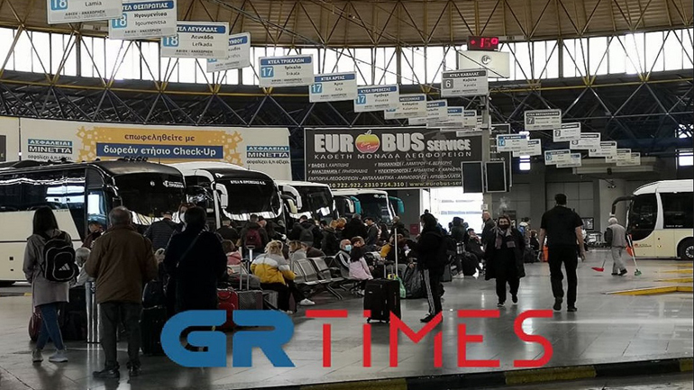 Ιδιαίτερα αυξημένη η κίνηση στα ΚΤΕΛ Θεσσαλονίκης για το Πάσχα