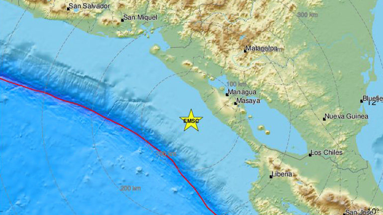 Ισχυρή σεισμική δόνηση 6,7 Ρίχτερ στη Νικαράγουα