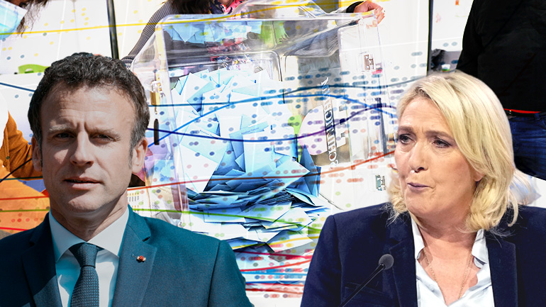 Προηγείται ο Μακρόν στις εκλογές