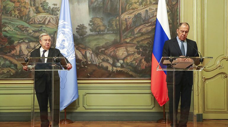 Ο Αντόνιο Γκουτέρες ζήτησε από Μόσχα και Κίεβο τη δημιουργία ανθρωπιστικών διαδρόμων Ο Αντόνιο Γκουτέρες ζήτησε από Μόσχα και Κίεβο τη δημιουργία ανθρωπιστικών διαδρόμων