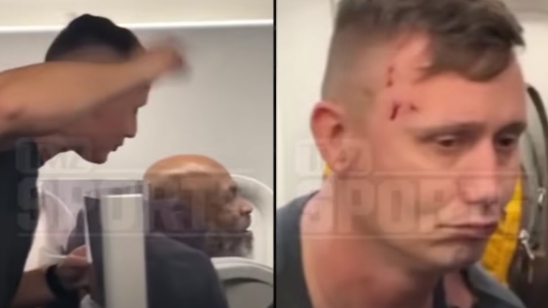 Ο Mike Tyson χτυπά έναν επιβάτη στο αεροπλάνο