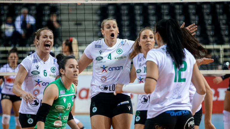 Βόλεϊ γυναικών: Στους τελικούς ο Παναθηναϊκός, 3-2 σετ τον ΠΑΟΚ στη Θεσσαλονίκη