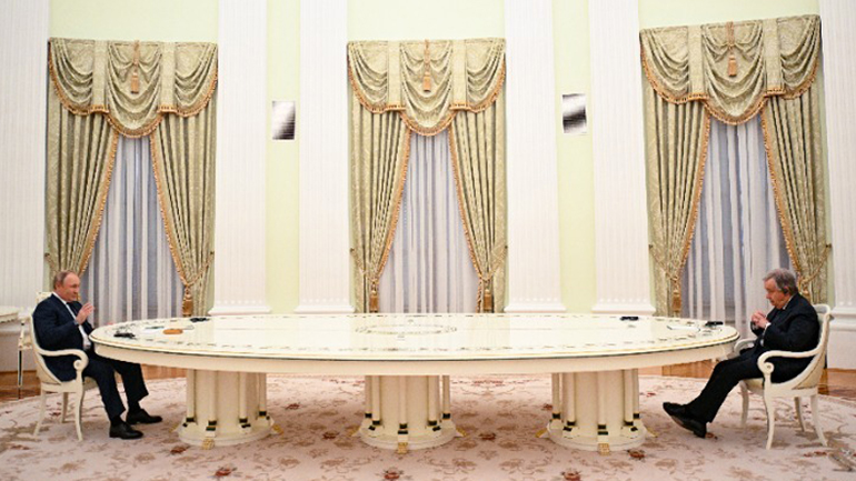 ΟΗΕ: Ο Πούτιν συμφωνεί «επί της αρχής» για την απομάκρυνση αμάχων από το εργοστάσιο Aζοφστάλ