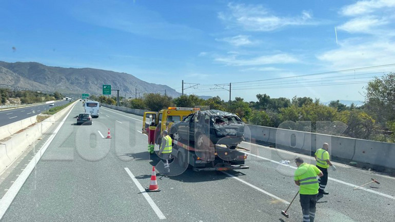 Σοβαρό τροχαίο στην Εθνική Οδό Αθηνών-Κορίνθου στο ύψος της Κινέτας