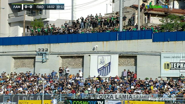 Λαμία-Παναθηναϊκός: Δεν επέτρεψαν σε 150 φίλους του «τριφυλλιού» να μπουν στο γήπεδο – Βλέπουν το παιχνίδι από έναν λόφο!