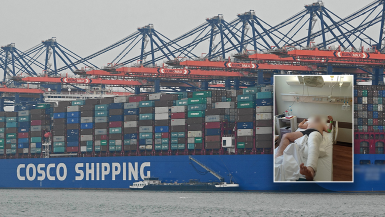 O λιμενεργάτης της Cosco που έπεσε από τα 12 μέτρα μιλάει στη «Ζούγκλα»