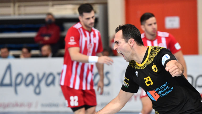 Χάντμπολ: Στον τελικό Κυπέλλου η ΑΕΚ, 28-24 τον Ολυμπιακό