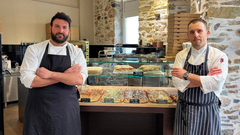 Με τον... «Δάσκαλο» Παναγιώτη Δρακονταειδή.