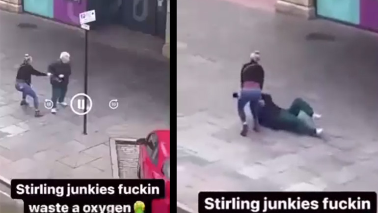 Γυναίκα κλέβει την τσάντα ηλικιωμένης