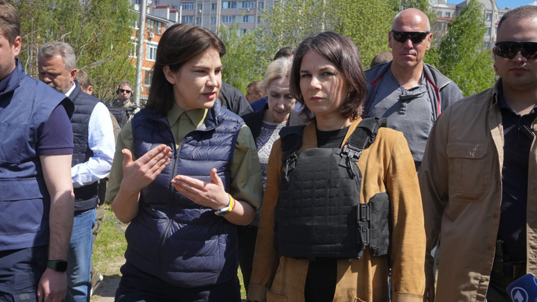 Ουκρανία: Οι υπουργοί Εξωτερικών της Γερμανίας και της Ολλανδίας στα περίχωρα του Κιέβου