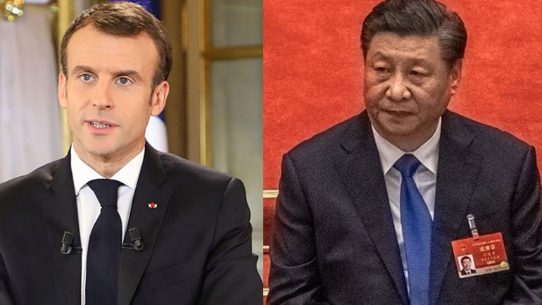 Μακρόν και Σι Τζινπίνγκ δεσμεύθηκαν να σεβαστούν την εδαφική ακεραιότητα της Ουκρανίας