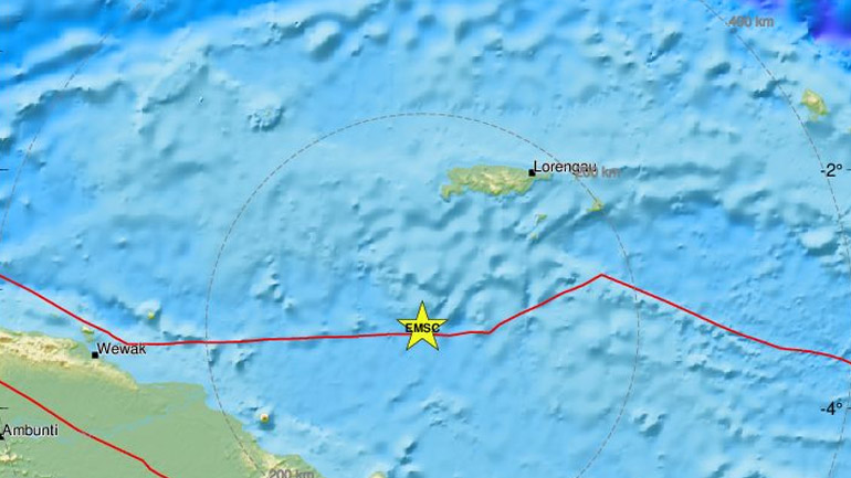 Σεισμική δόνηση 6,3 Ρίχτερ στην Παπούα Νέα Γουινέα
