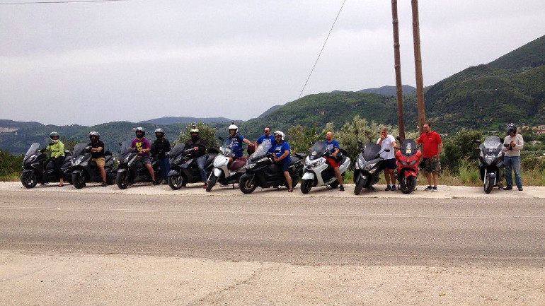 Με το Scooter Club Hellas πριν από περίπου μια δεκαετία.