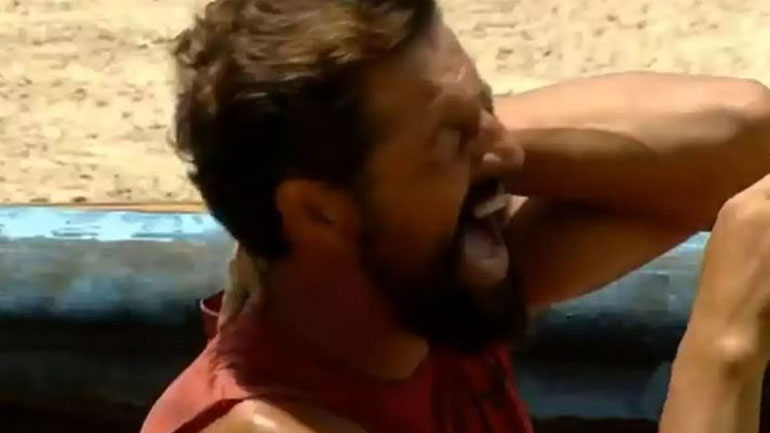 Survivor: Ο τραυματισμός του Απόστολου Ρουβά στο κεφάλι στο αγώνισμα επάθλου