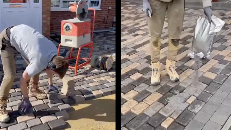 Πλακόστρωση αυλής