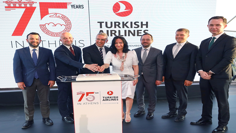 Την 75η επέτειό της στην Αθήνα γιόρτασε η Turkish Airlines
