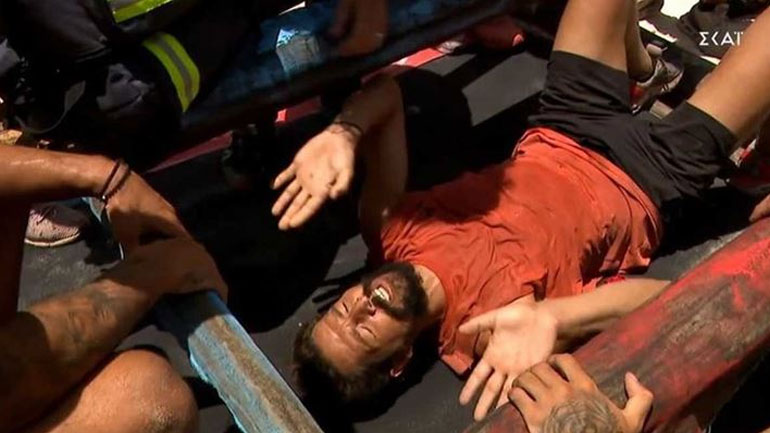 Survivor: Ο σοβαρός τραυματισμός στο κεφάλι του Απόστολου Ρουβά