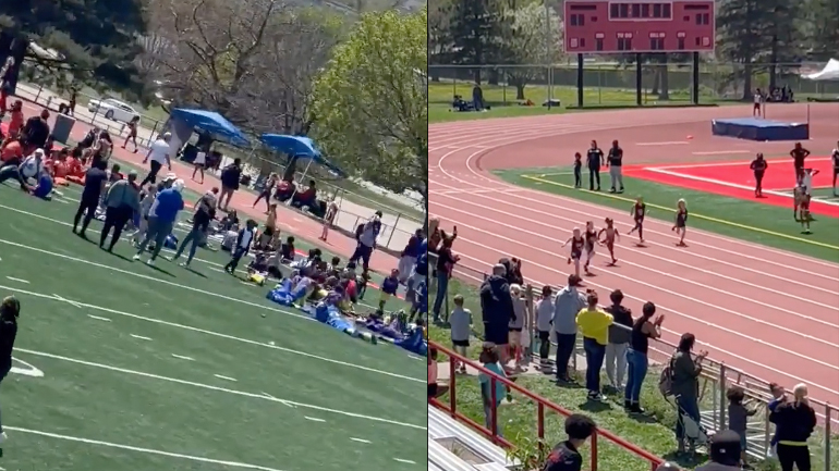 Κοριτσάκι κερδίζει θεαματικά έναν αγώνα σπριντ  