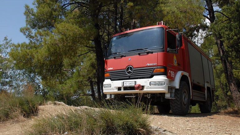 Πυρκαγιά σε δασική έκταση στην Χαλκιδική