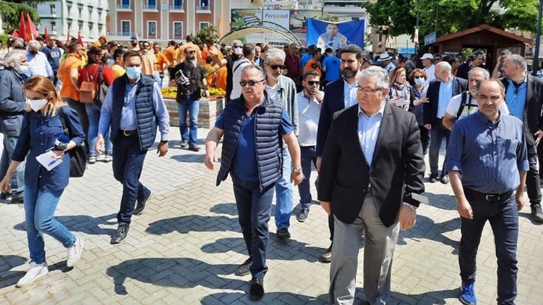 Καβάλα: Συνάντηση του Δημήτρη Κουτσούμπα με πρώην εργαζόμενους στα πετρέλαια και τα λιπάσματα