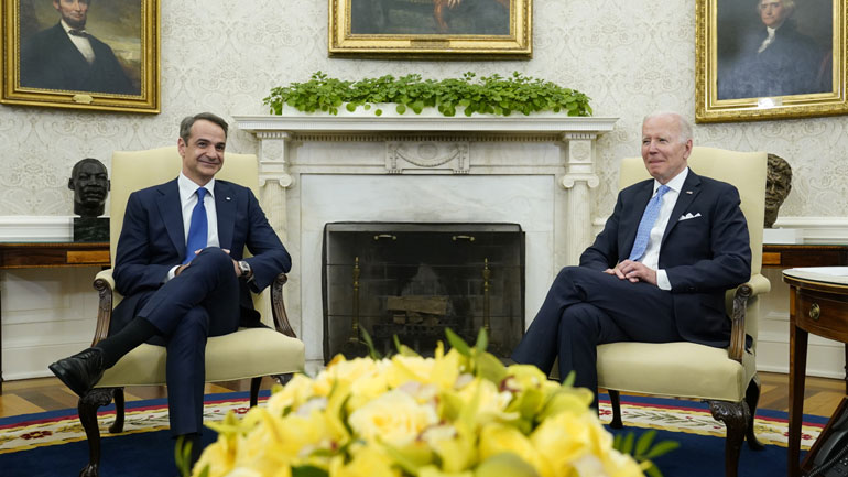 Συναντήθηκαν στον Λευκό Οίκο Μπάιντεν-Μητσοτάκης – «Η σχέση Ελλάδας-ΗΠΑ είναι πιο σημαντική από ποτέ» δήλωσε ο Αμερικανός πρόεδρος