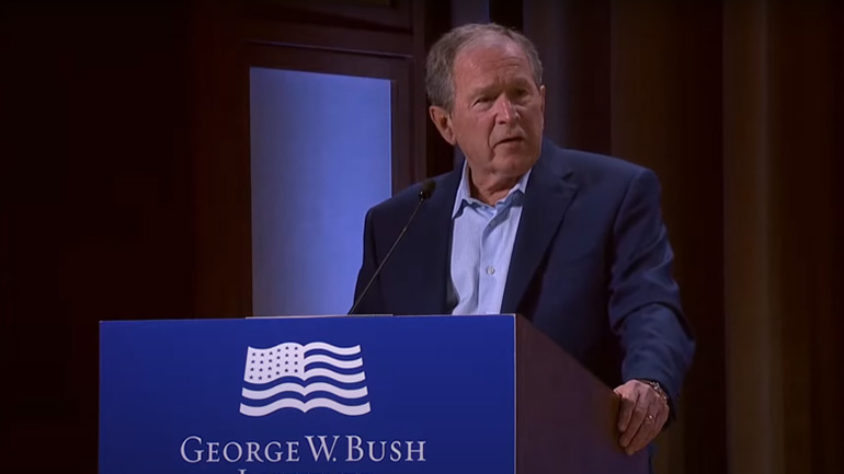 Το λαθάκι στην ομιλία του George Bush