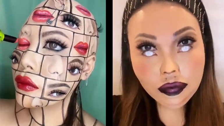 Οπτικές ψευδαισθήσεις με μακιγιάζ