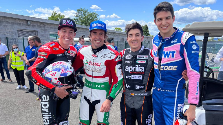 Αναβάτες MotoGP και πιλότοι Formula 1.