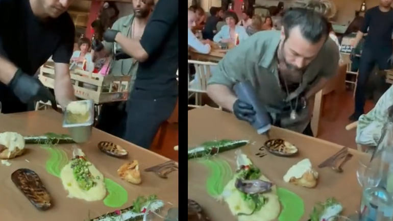 Vegan εστιατόριο στο Παρίσι σερβίρει φαγητό απευθείας στο τραπέζι