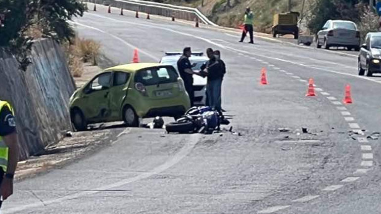 Χανιά: Σοβαρός τραυματισμός 36χρονου μοτοσικλετιστή σε τροχαίο