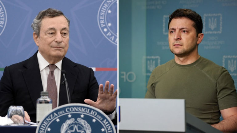 Ζελένσκι σε Ντράγκι: Δεν είμαστε ακόμη έτοιμοι για ειρηνευτική διαπραγμάτευση