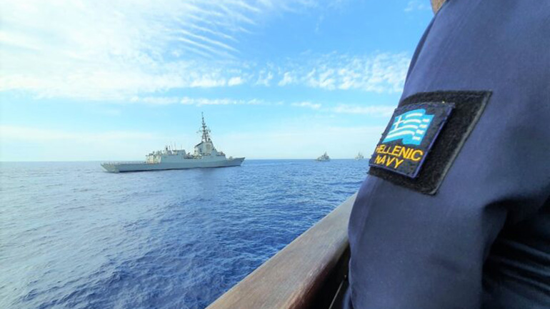 Ένοπλες Δυνάμεις: Συνεκπαιδεύσεις μονάδων του Ναυτικού και της Αεροπορίας με τη Μόνιμη Συμμαχική Ναυτική Δύναμη 2