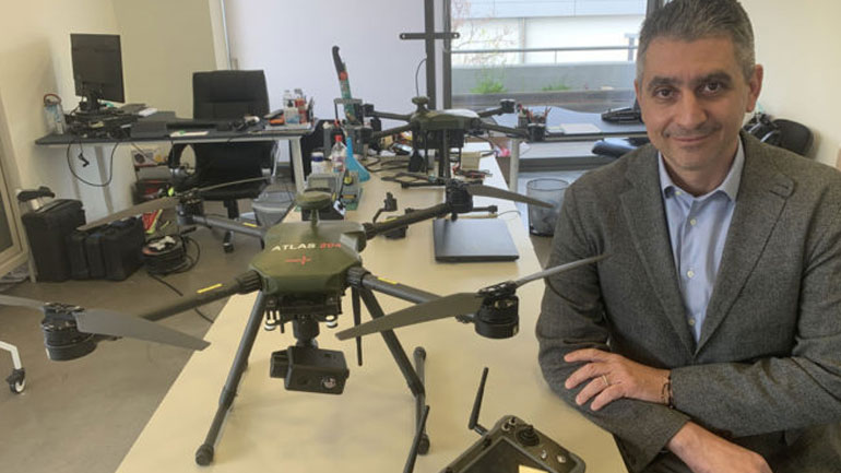 Ο CEO της Altus Lsa Ζαχαρίας Σαρρής περιγράφει τις δυνατότητες των στρατιωτικών Drones