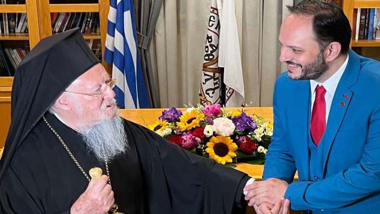 Θεσσαλονίκη: Το πρώτο «Πάρκο των Αισθήσεων» στην Ελλάδα θεμελίωσε ο Οικουμενικός Πατριάρχης Βαρθολομαίος