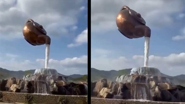 Εντυπωσιακό σιντριβάνι