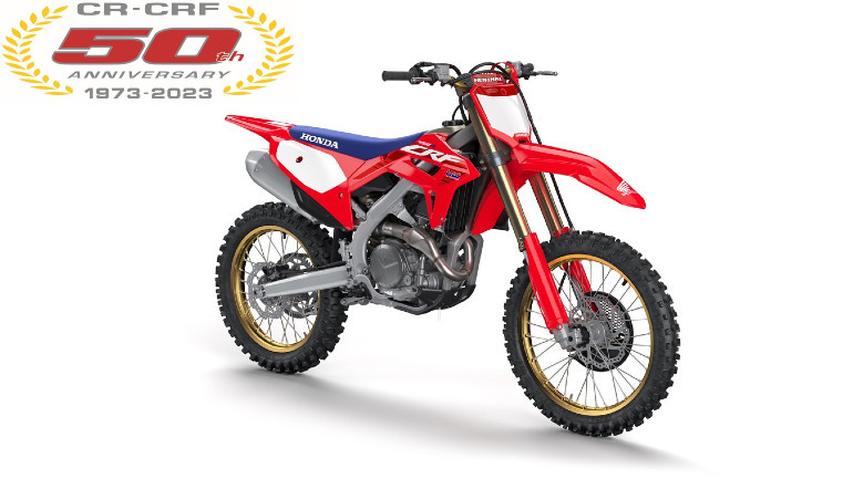 Αναβάθμιση για το Honda CRF450R 2023 και επετειακή έκδοση 50th Anniversary
